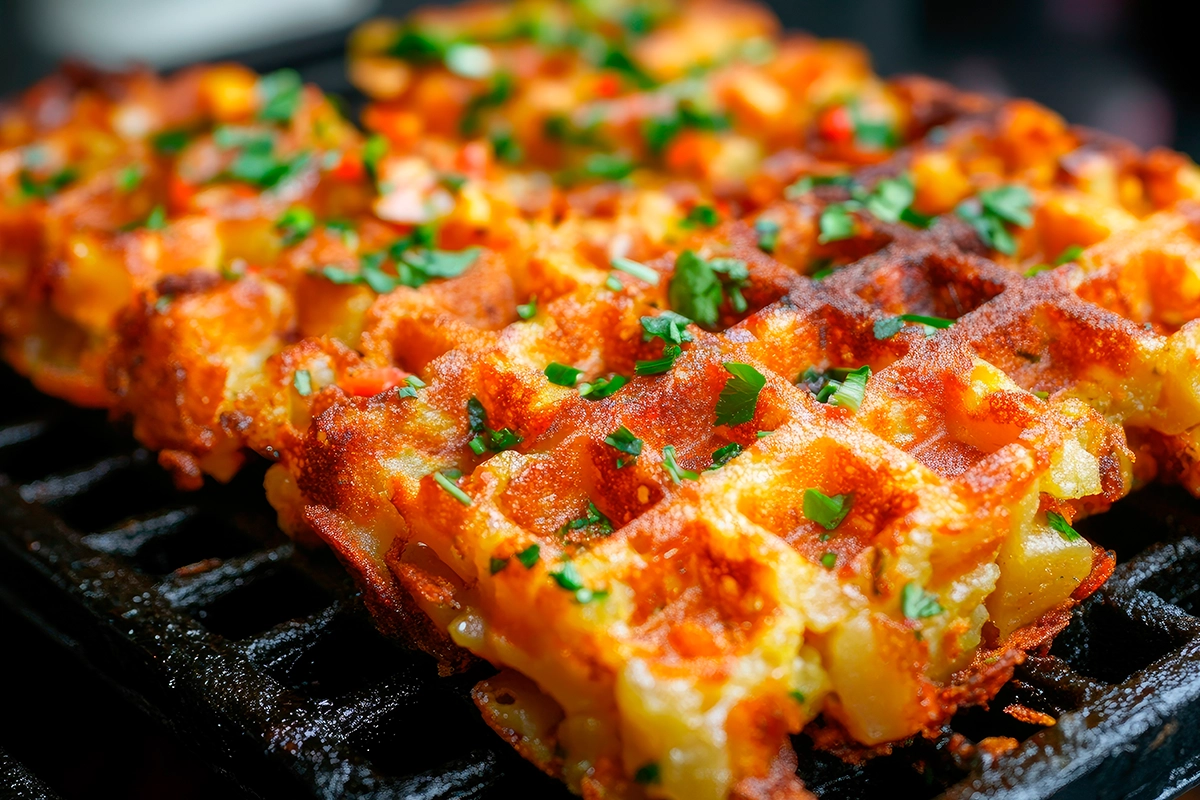 Recept_potatisvåffla med tryffelprosciutto och goudacreamy.webp